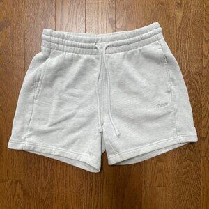 Aritzia TNA Shorts Sweatfleece COZY Boyfriend Fit Gray 2XS